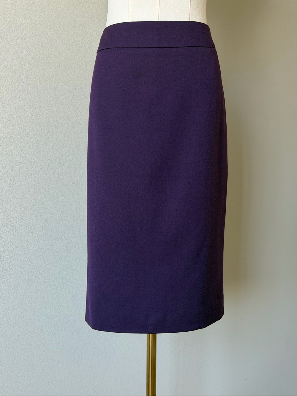 Pendleton Virgin Wool Dark Purple Midi 24” Skirt Made in USA - 6/S